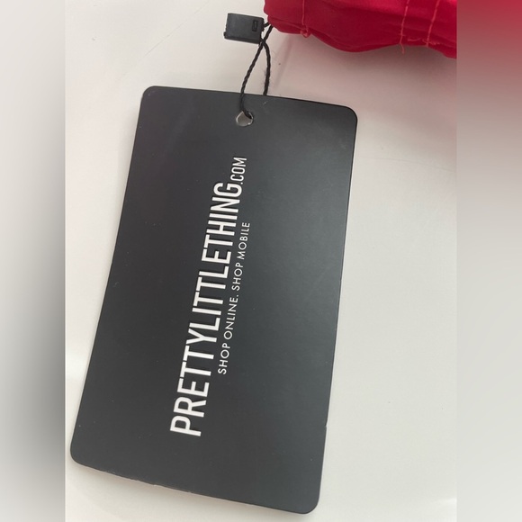 Red Shell Ruched Drawstring Joggers - Size 8 - Picture 6 of 12